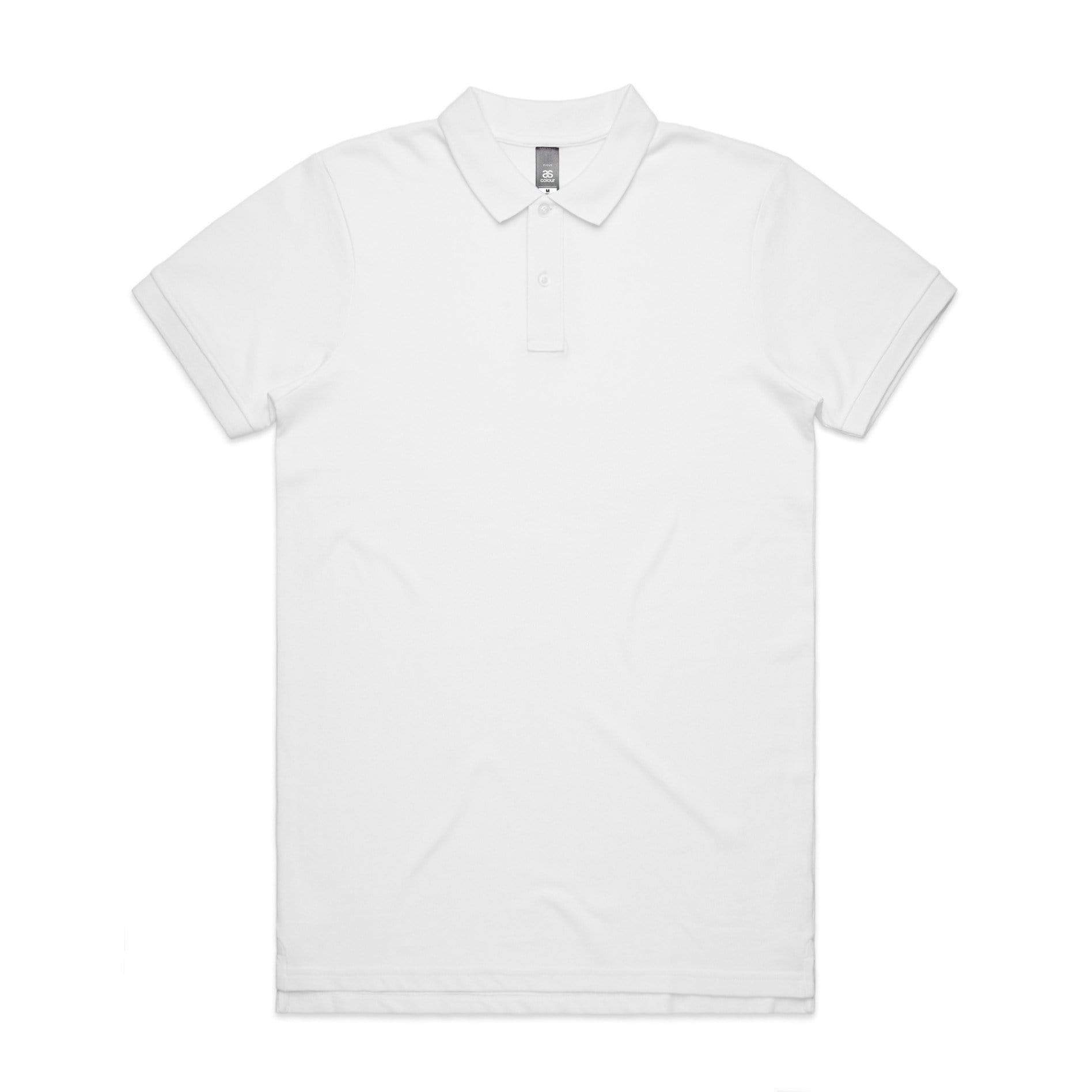 As Colour Casual Wear WHITE / SML As Colour Men's pique polo 5411